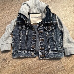 Tucker + Tate Denim Jersey Jacket Sz 12M